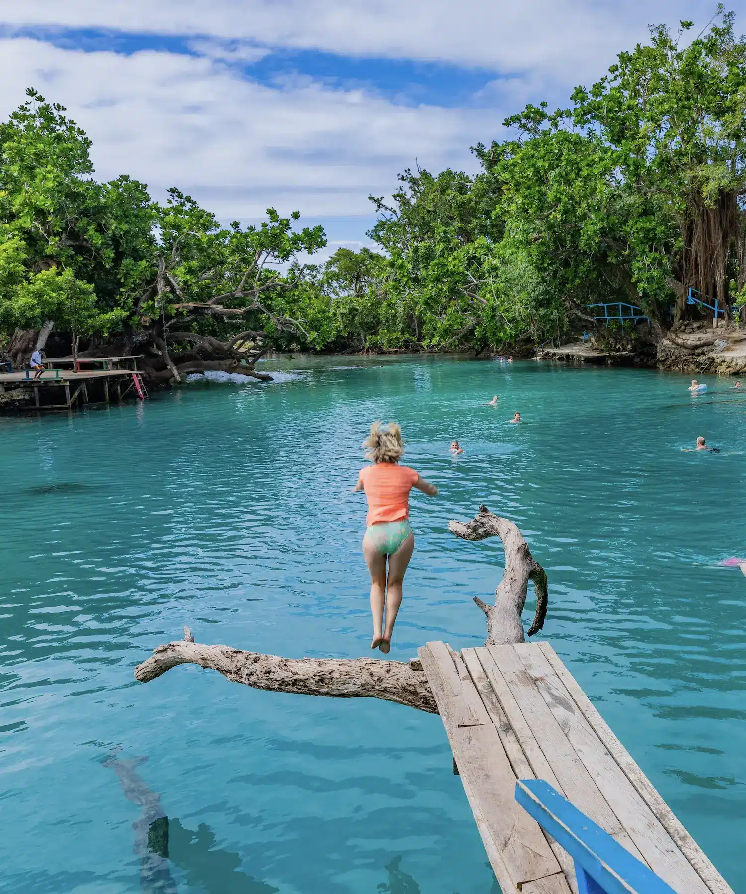 A blue lagoon in Vanuatu.